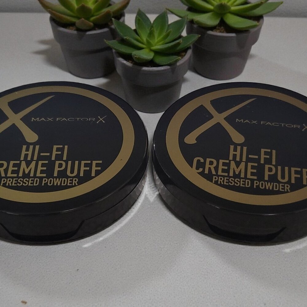 Max Factor 2 PACK HI FI Creme Puff Pressed Powder natural tan/medium beige 15‎ g